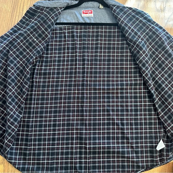 Wrangler Premium Quality Vintage Long Sleeve Flannel Western Plaid Shirt Sz 2XL - Picture 11 of 11
